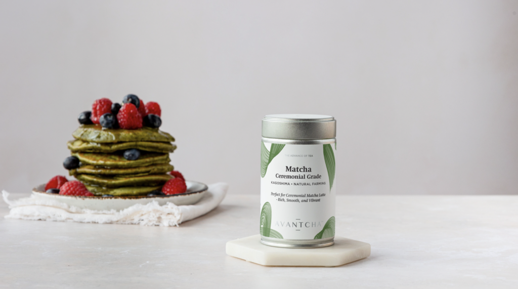 AVANTCHA Matcha Ceremonial Grade in Matcha Pancakes